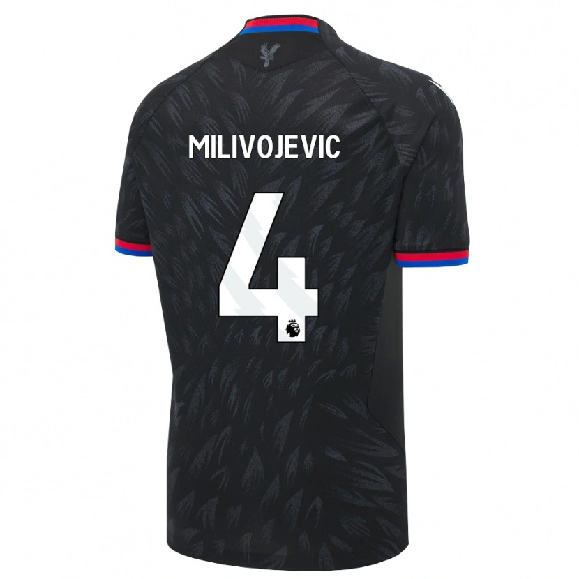 Danxen Homme Maillot Luka Milivojevic #4 Noir Bleu Rouge Tenues Extérieur 2026/27 T-Shirt