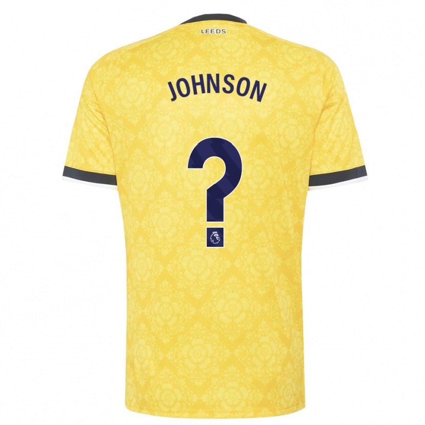 Danxen Homme Maillot Oluwatobi Johnson #0 Jaune Blanc Noir Tenues Extérieur 2026/27 T-Shirt