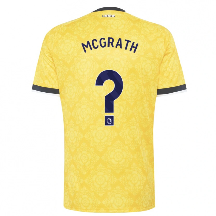 Danxen Homme Maillot Ronnie Mcgrath #0 Jaune Blanc Noir Tenues Extérieur 2026/27 T-Shirt