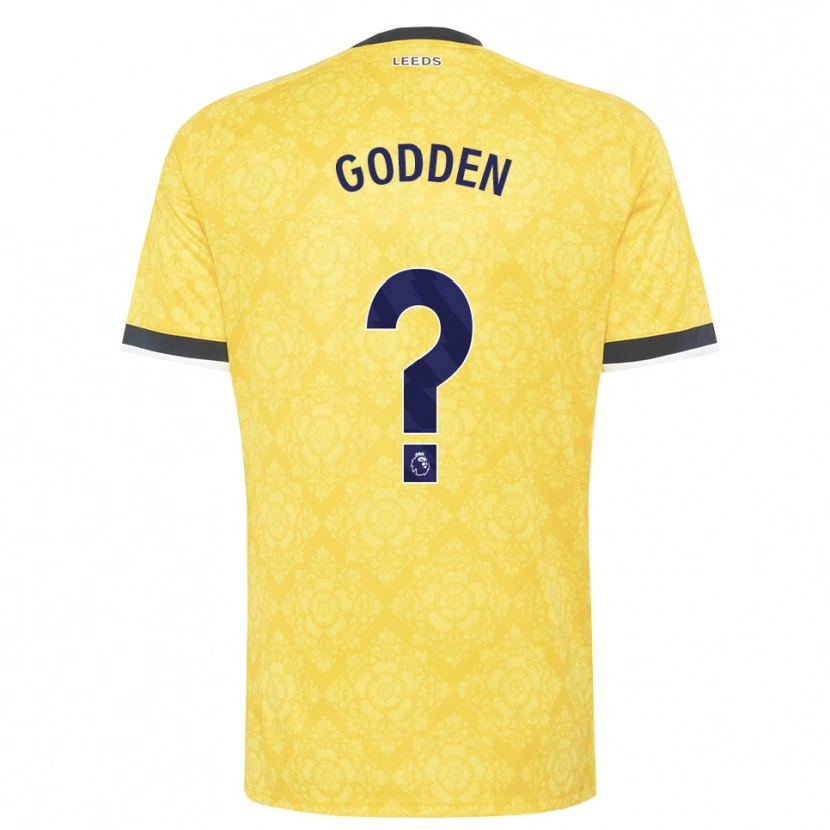 Danxen Homme Maillot Scott Godden #0 Jaune Blanc Noir Tenues Extérieur 2026/27 T-Shirt