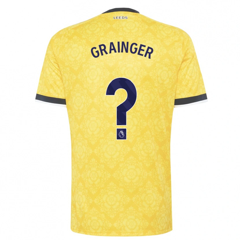 Danxen Homme Maillot Owen Grainger #0 Jaune Blanc Noir Tenues Extérieur 2026/27 T-Shirt