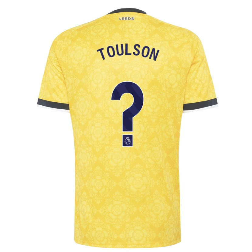 Danxen Homme Maillot Daniel Toulson #0 Jaune Blanc Noir Tenues Extérieur 2026/27 T-Shirt