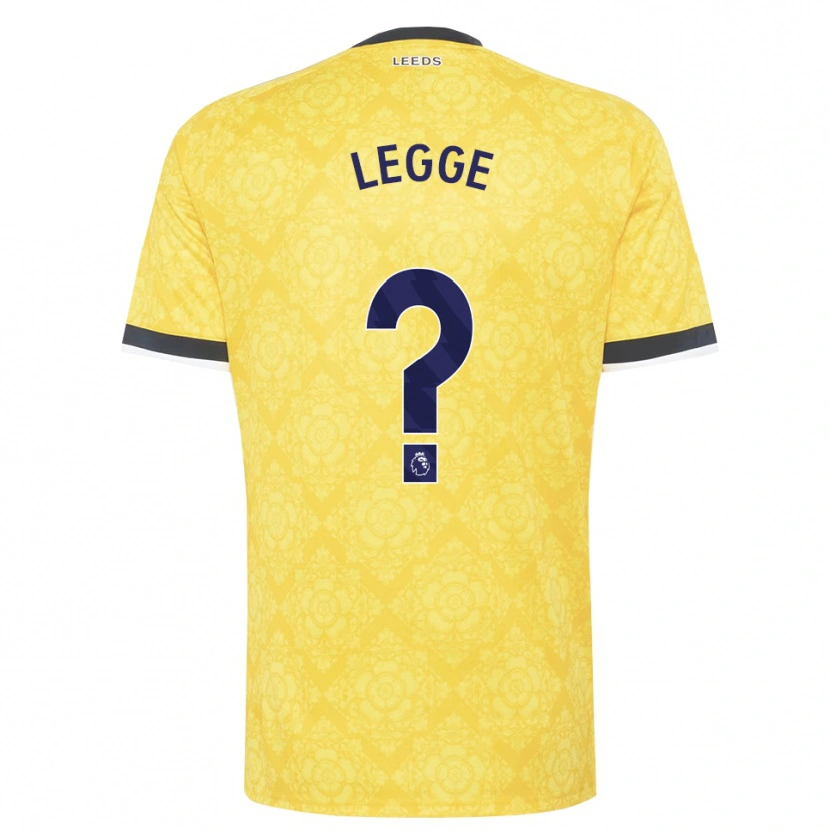 Danxen Homme Maillot Shauna Legge #0 Jaune Blanc Noir Tenues Extérieur 2026/27 T-Shirt