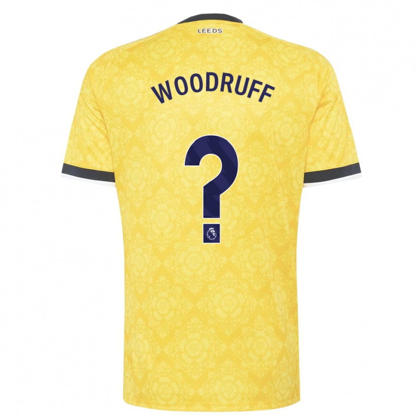 Danxen Homme Maillot Amy Woodruff #0 Jaune Blanc Noir Tenues Extérieur 2026/27 T-Shirt