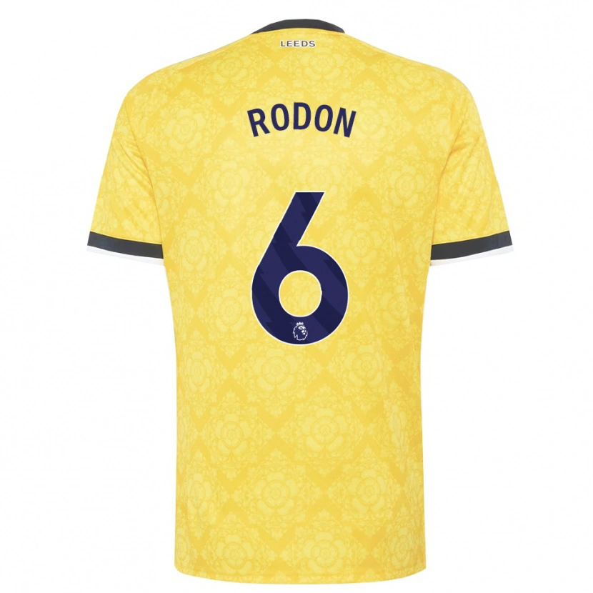 Danxen Homme Maillot Joe Rodon #6 Jaune Blanc Noir Tenues Extérieur 2026/27 T-Shirt