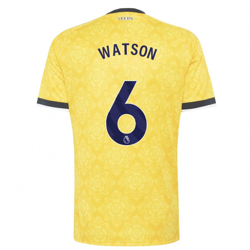 Danxen Homme Maillot Jacob Watson #6 Jaune Blanc Noir Tenues Extérieur 2026/27 T-Shirt