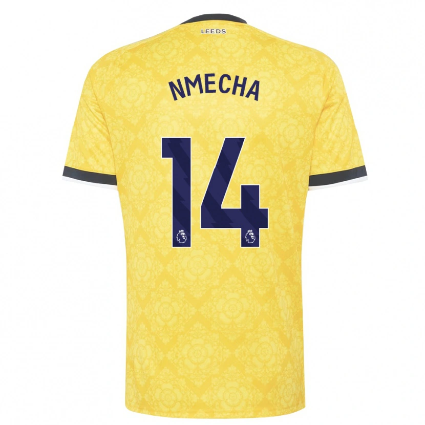 Danxen Homme Maillot Lukas Nmecha #14 Jaune Blanc Noir Tenues Extérieur 2026/27 T-Shirt