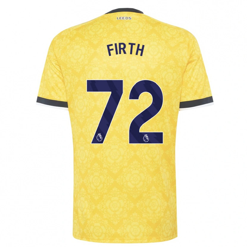 Danxen Homme Maillot Will Firth #72 Jaune Blanc Noir Tenues Extérieur 2026/27 T-Shirt
