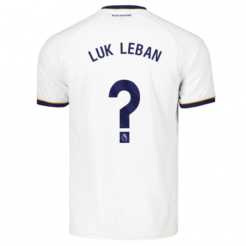 Danxen Homme Maillot Zan Luk Leban #0 Midnightblue Blanc Jaune Tenues Extérieur 2026/27 T-Shirt