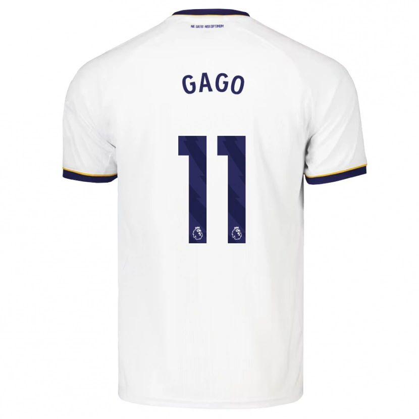 Danxen Homme Maillot Kelly Gago #11 Midnightblue Blanc Jaune Tenues Extérieur 2026/27 T-Shirt
