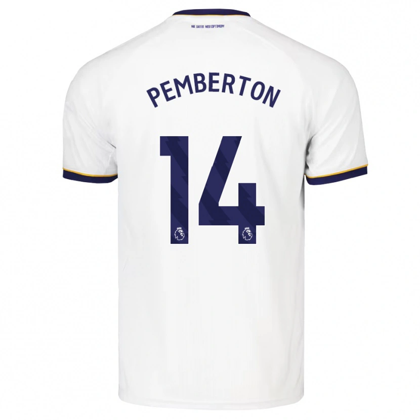 Danxen Homme Maillot Dafi-Tomos Pemberton #14 Midnightblue Blanc Jaune Tenues Extérieur 2026/27 T-Shirt