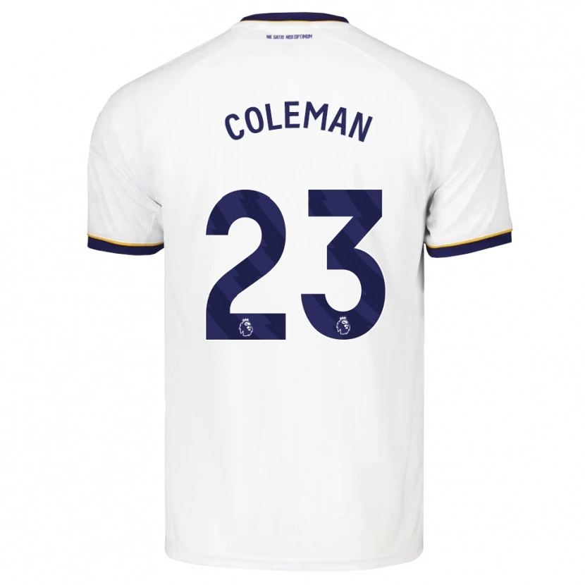 Danxen Homme Maillot Seamus Coleman #23 Midnightblue Blanc Jaune Tenues Extérieur 2026/27 T-Shirt