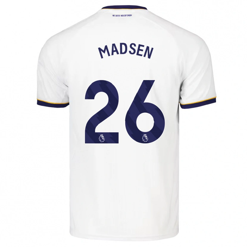 Danxen Homme Maillot Rikke Madsen #26 Midnightblue Blanc Jaune Tenues Extérieur 2026/27 T-Shirt
