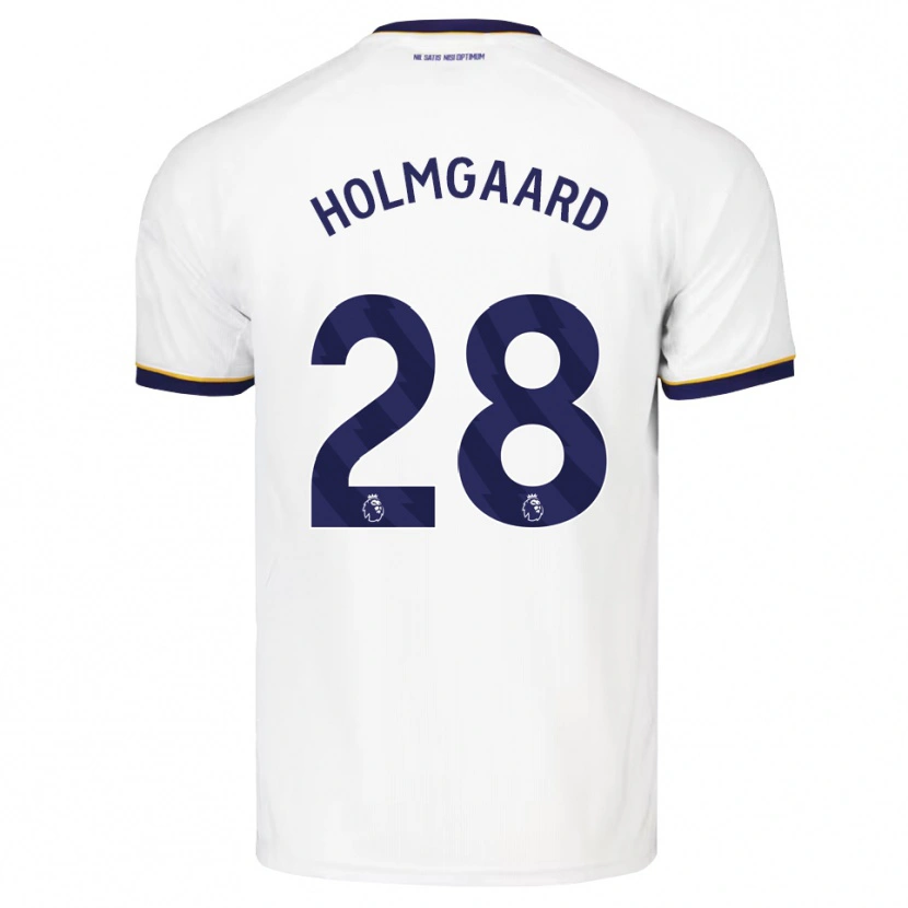 Danxen Homme Maillot Karen Holmgaard #28 Midnightblue Blanc Jaune Tenues Extérieur 2026/27 T-Shirt