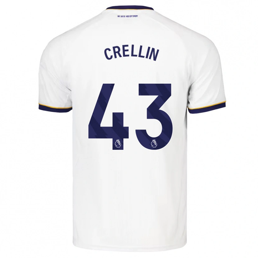Danxen Homme Maillot Billy Crellin #43 Midnightblue Blanc Jaune Tenues Extérieur 2026/27 T-Shirt