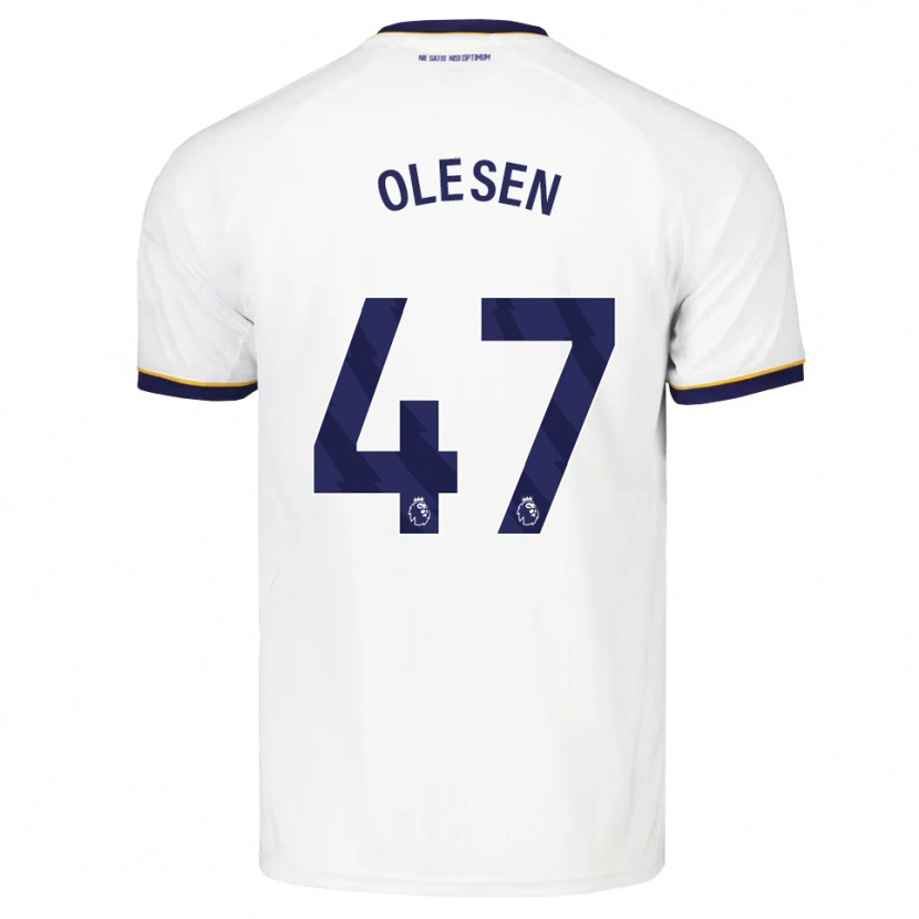 Danxen Homme Maillot Karoline Olesen #47 Midnightblue Blanc Jaune Tenues Extérieur 2026/27 T-Shirt