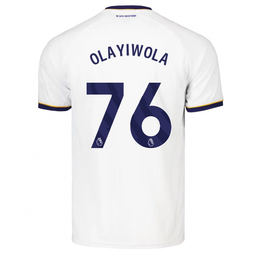 Danxen Homme Maillot Malik Olayiwola #76 Midnightblue Blanc Jaune Tenues Extérieur 2026/27 T-Shirt