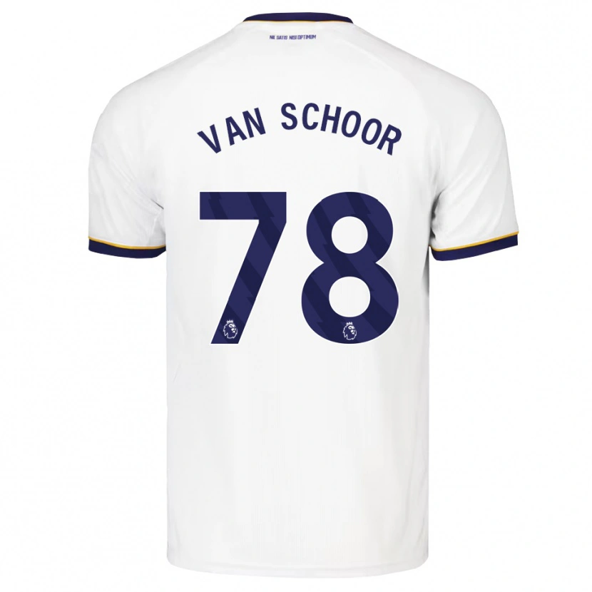 Danxen Homme Maillot Joshua Van Schoor #78 Midnightblue Blanc Jaune Tenues Extérieur 2026/27 T-Shirt