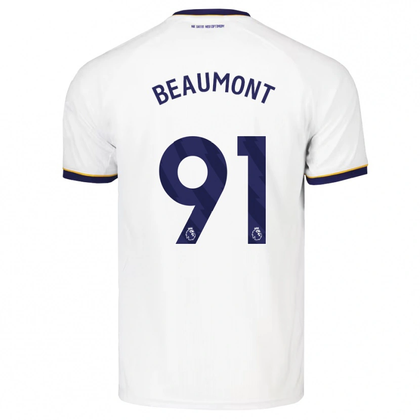 Danxen Homme Maillot Jacob Beaumont Clark #91 Midnightblue Blanc Jaune Tenues Extérieur 2026/27 T-Shirt