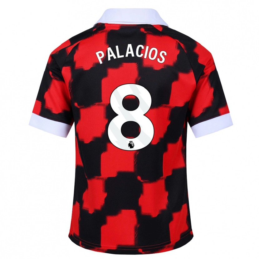 Danxen Homme Maillot César Palacios #8 Rouge Blanc Noir Tenues Extérieur 2026/27 T-Shirt