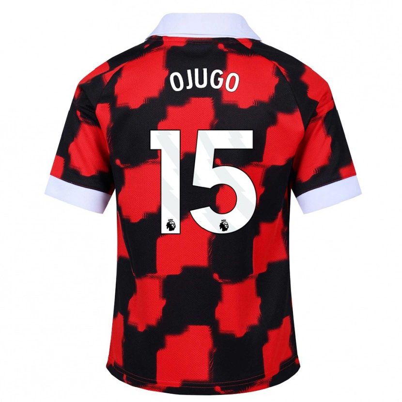 Danxen Homme Maillot Tyrell Ojugo #15 Rouge Blanc Noir Tenues Extérieur 2026/27 T-Shirt