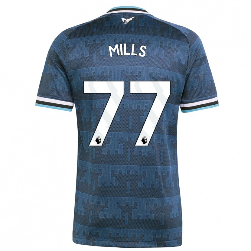 Danxen Homme Maillot Michael Mills #77 Jaune Noir Bleu Tenues Extérieur 2026/27 T-Shirt