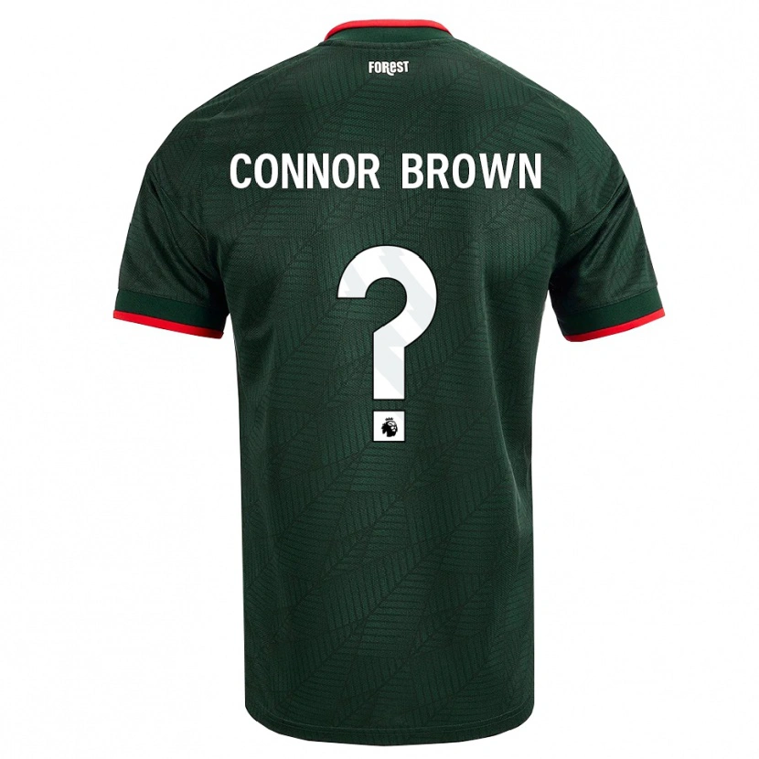Danxen Homme Maillot Connor Brown #0 Vert Foncé Rouge Tenues Extérieur 2026/27 T-Shirt