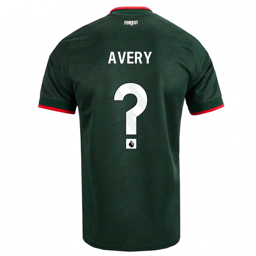 Danxen Homme Maillot Theo Avery #0 Vert Foncé Rouge Tenues Extérieur 2026/27 T-Shirt