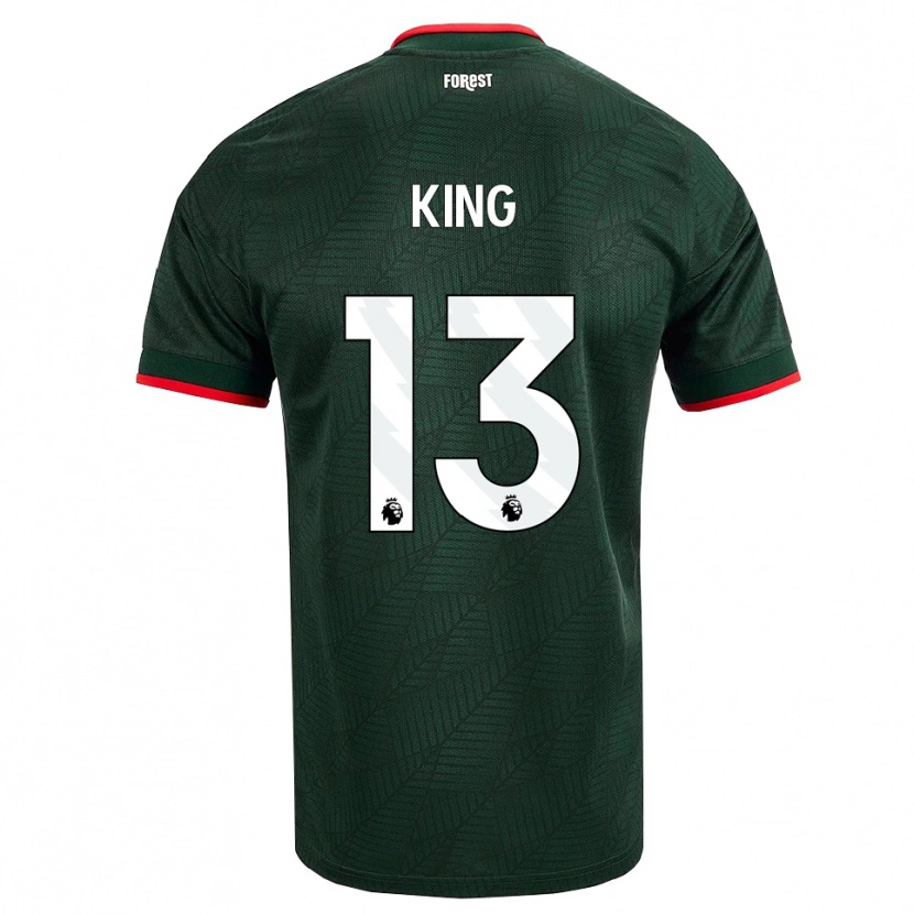 Danxen Homme Maillot Leo King #13 Vert Foncé Rouge Tenues Extérieur 2026/27 T-Shirt