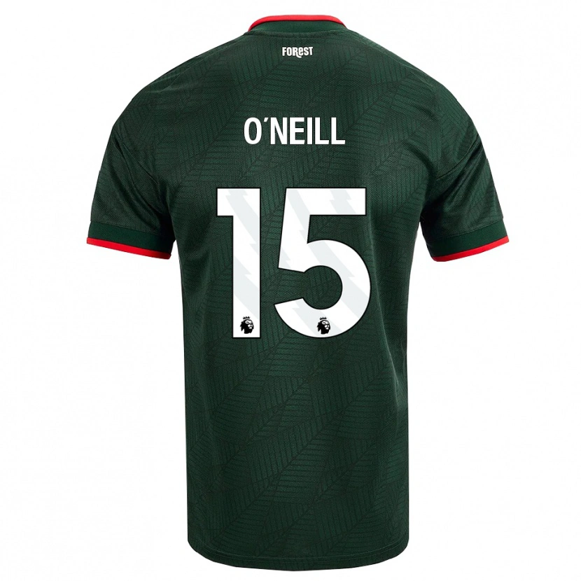 Danxen Homme Maillot Laura-Jayne O'neill #15 Vert Foncé Rouge Tenues Extérieur 2026/27 T-Shirt