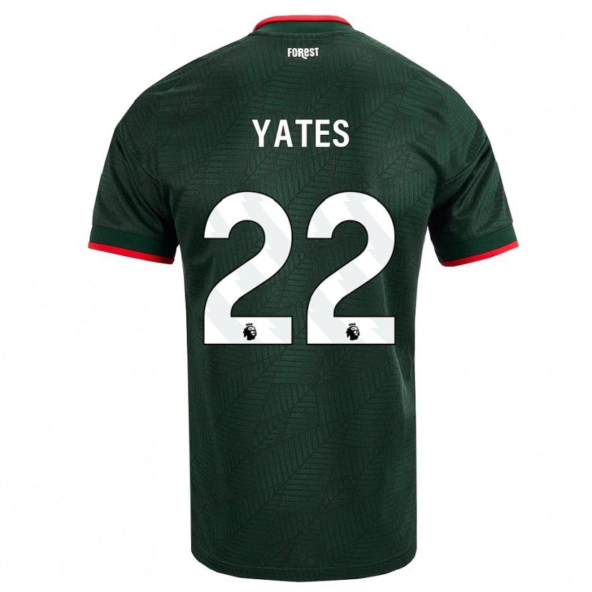 Danxen Homme Maillot Ryan Yates #22 Vert Foncé Rouge Tenues Extérieur 2026/27 T-Shirt
