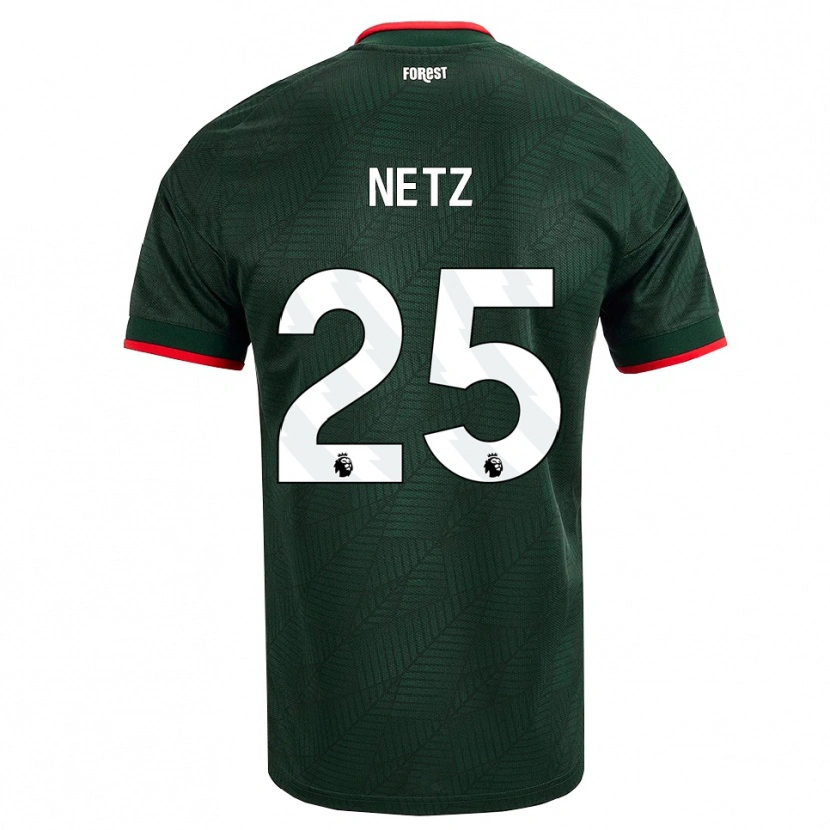 Danxen Homme Maillot Luca Netz #25 Vert Foncé Rouge Tenues Extérieur 2026/27 T-Shirt