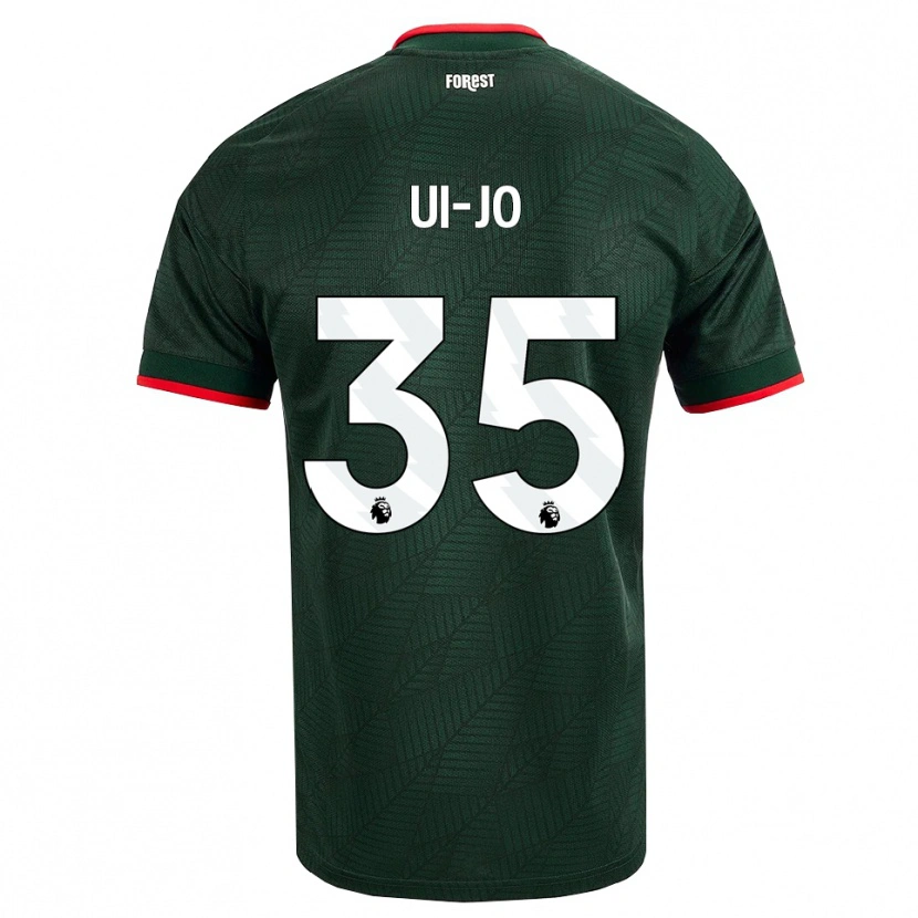 Danxen Homme Maillot Ui-Jo Hwang #35 Vert Foncé Rouge Tenues Extérieur 2026/27 T-Shirt