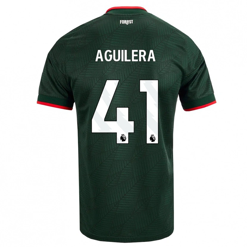 Danxen Homme Maillot Brandon Aguilera #41 Vert Foncé Rouge Tenues Extérieur 2026/27 T-Shirt
