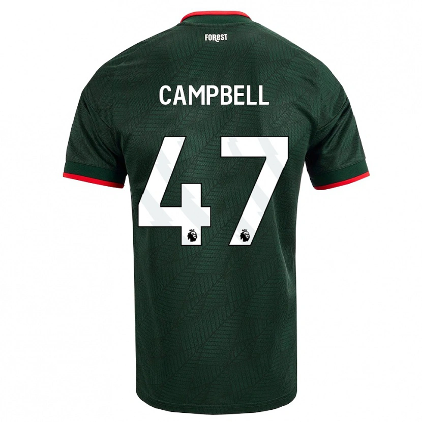 Danxen Homme Maillot Luke Campbell #47 Vert Foncé Rouge Tenues Extérieur 2026/27 T-Shirt