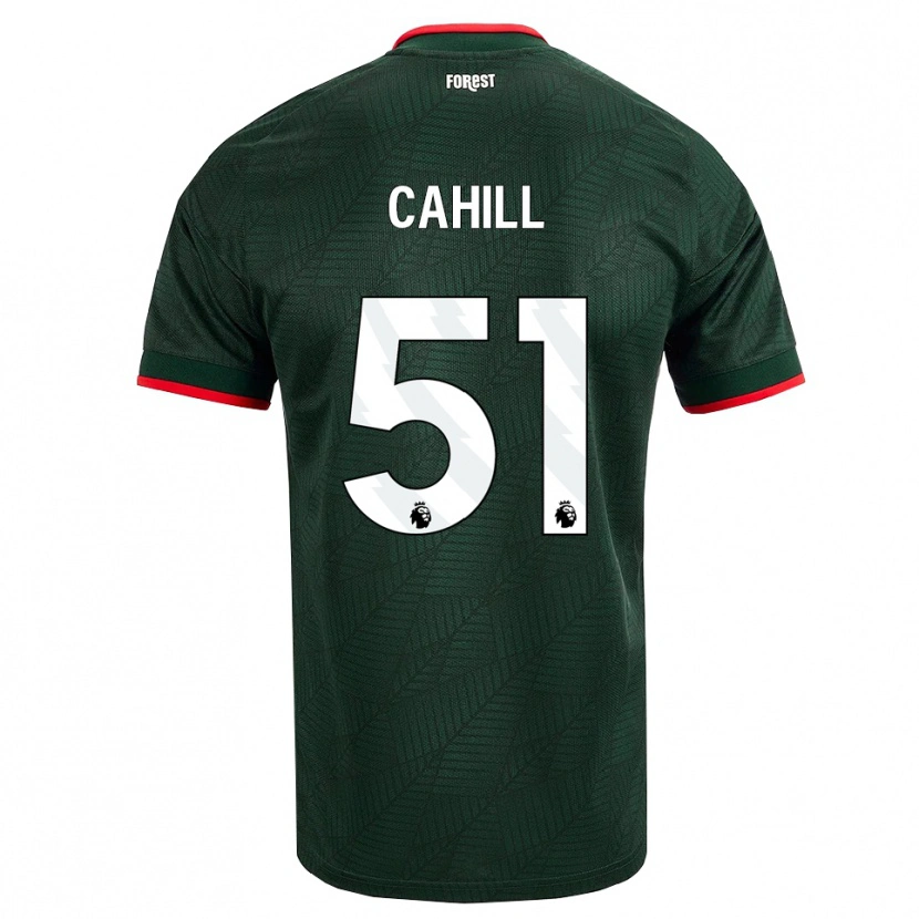Danxen Homme Maillot Shae Cahill #51 Vert Foncé Rouge Tenues Extérieur 2026/27 T-Shirt