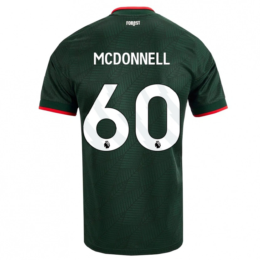 Danxen Homme Maillot Grady Mcdonnell #60 Vert Foncé Rouge Tenues Extérieur 2026/27 T-Shirt