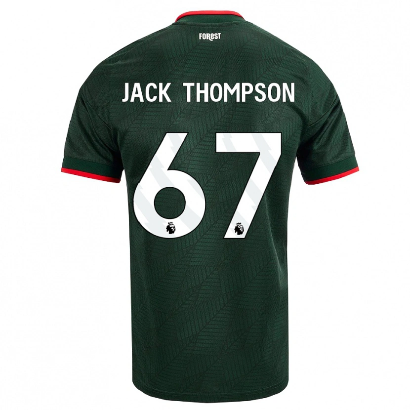 Danxen Homme Maillot Jack Thompson #67 Vert Foncé Rouge Tenues Extérieur 2026/27 T-Shirt