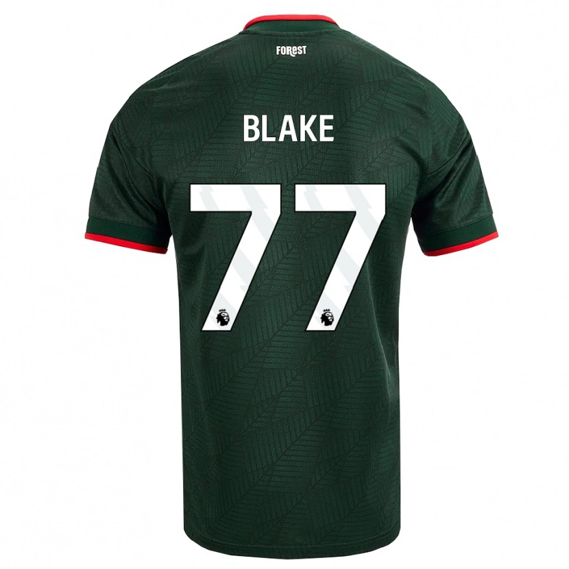 Danxen Homme Maillot Zyan Blake #77 Vert Foncé Rouge Tenues Extérieur 2026/27 T-Shirt