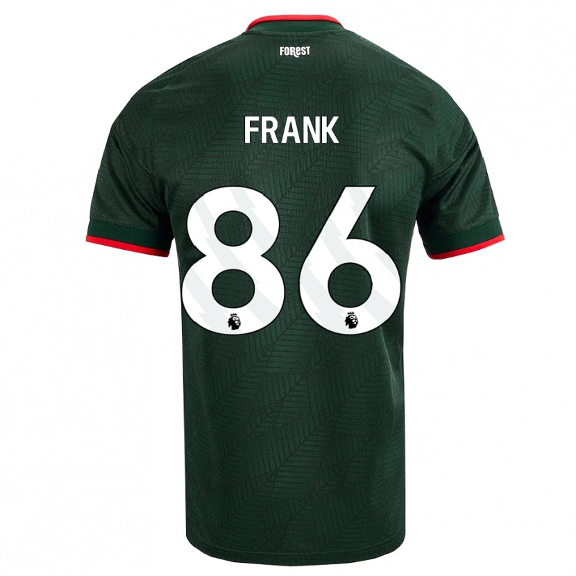 Danxen Homme Maillot Frank Djamna #86 Vert Foncé Rouge Tenues Extérieur 2026/27 T-Shirt