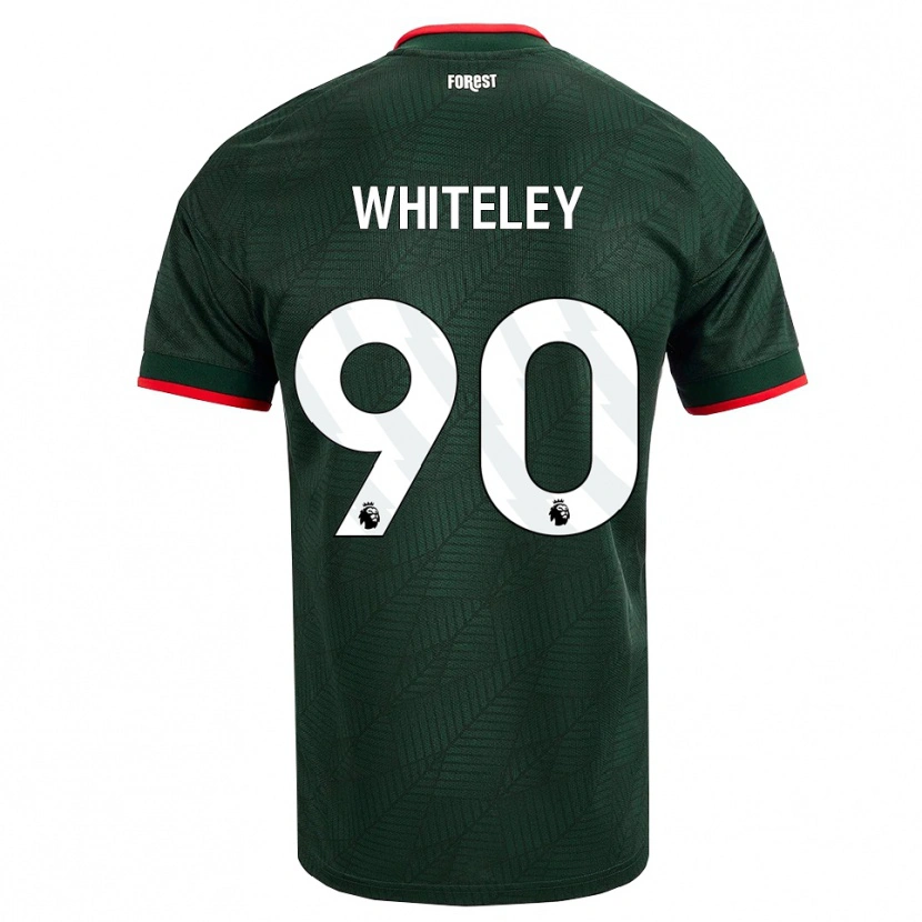 Danxen Homme Maillot Jonathan Whiteley #90 Vert Foncé Rouge Tenues Extérieur 2026/27 T-Shirt