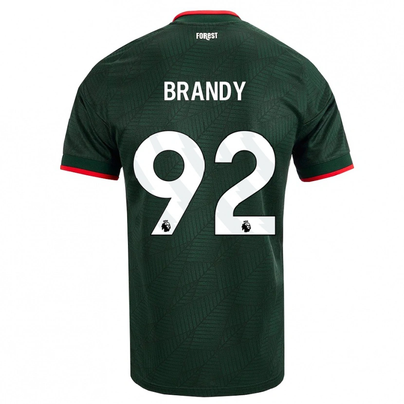 Danxen Homme Maillot Taeneal Brandy #92 Vert Foncé Rouge Tenues Extérieur 2026/27 T-Shirt