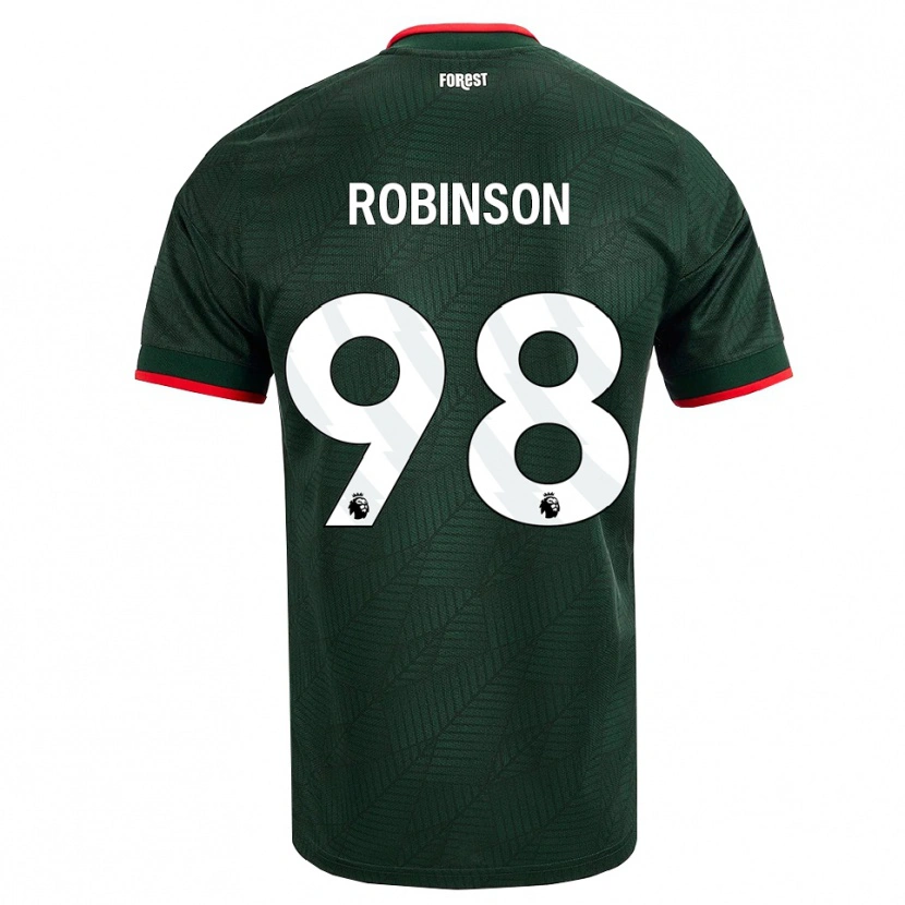 Danxen Homme Maillot Riko Robinson #98 Vert Foncé Rouge Tenues Extérieur 2026/27 T-Shirt