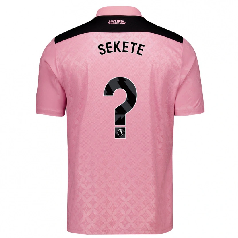Danxen Homme Maillot Jayden Sekete #0 Lightpink Noir Tenues Extérieur 2026/27 T-Shirt