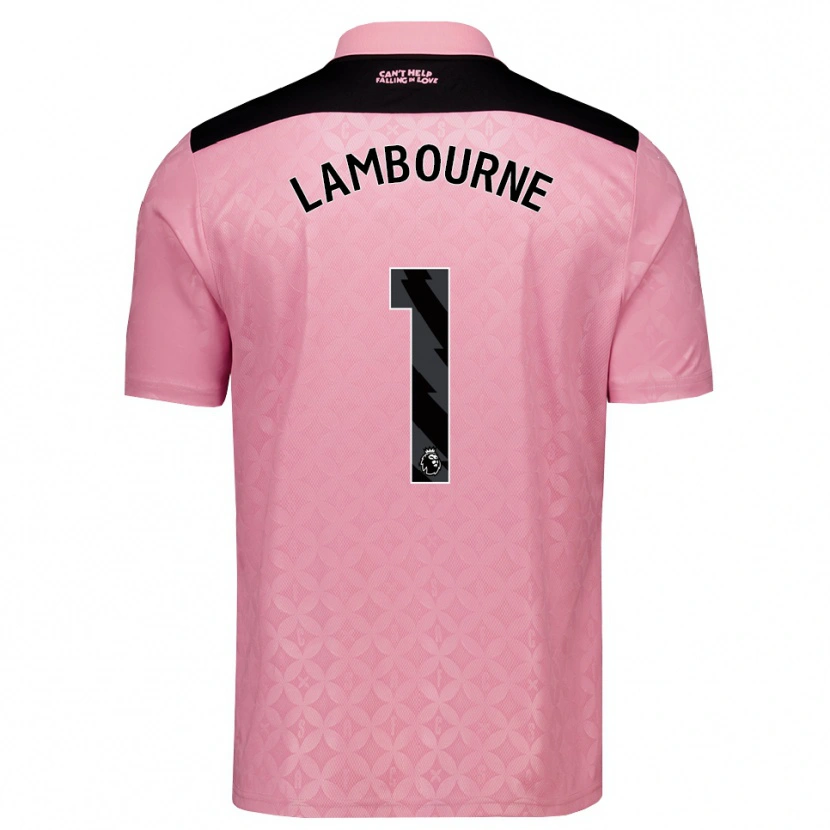 Danxen Homme Maillot Demi Lambourne #1 Lightpink Noir Tenues Extérieur 2026/27 T-Shirt