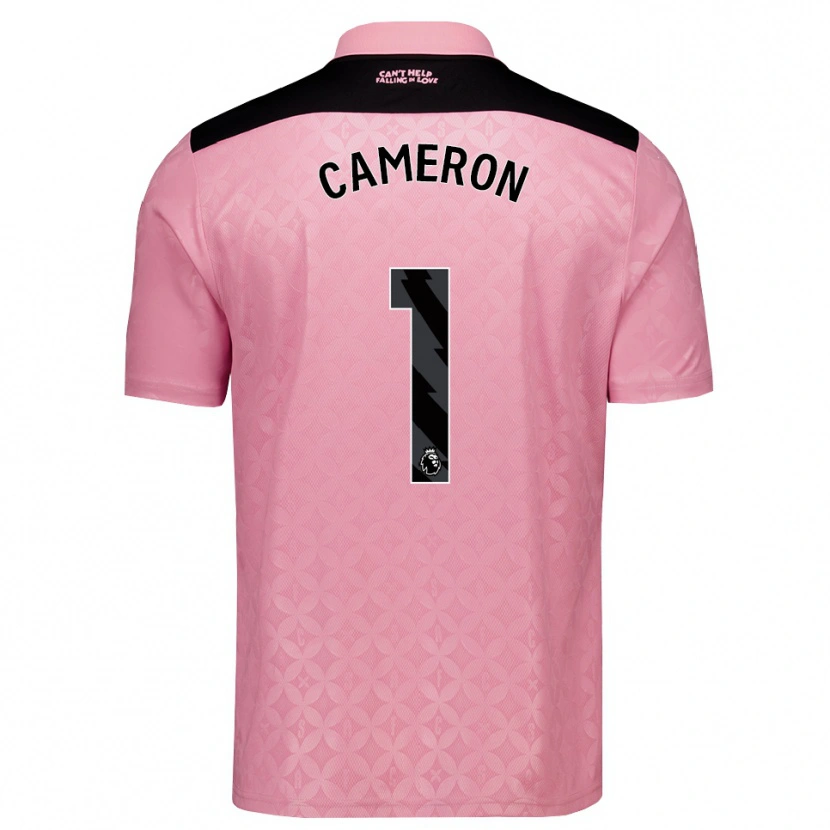 Danxen Homme Maillot Dan Cameron #1 Lightpink Noir Tenues Extérieur 2026/27 T-Shirt