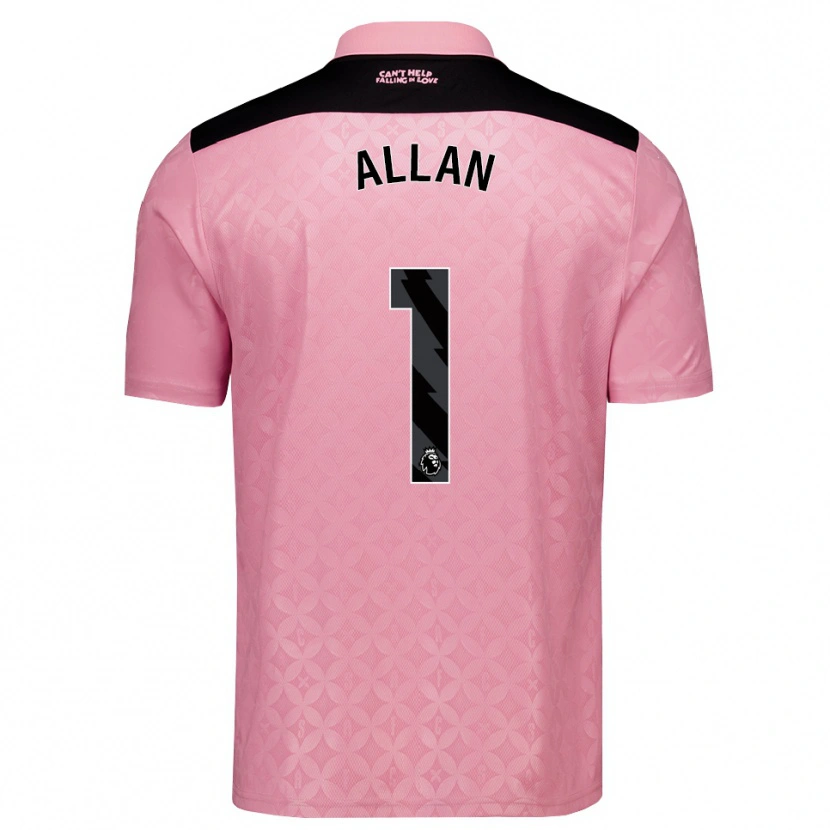 Danxen Homme Maillot Isaac Allan #1 Lightpink Noir Tenues Extérieur 2026/27 T-Shirt