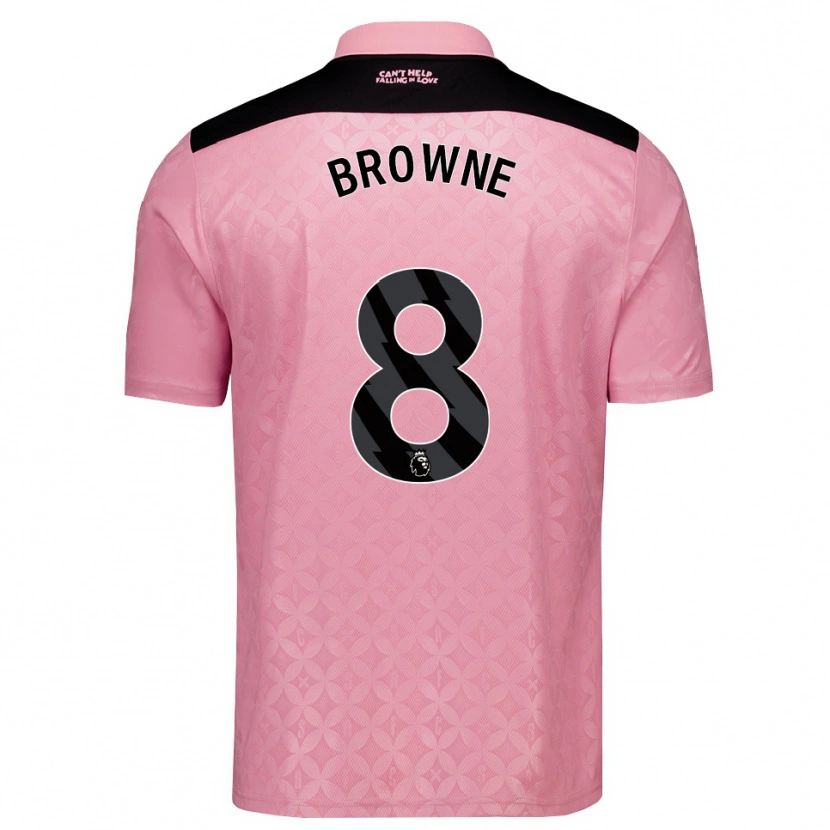 Danxen Homme Maillot Alan Browne #8 Lightpink Noir Tenues Extérieur 2026/27 T-Shirt