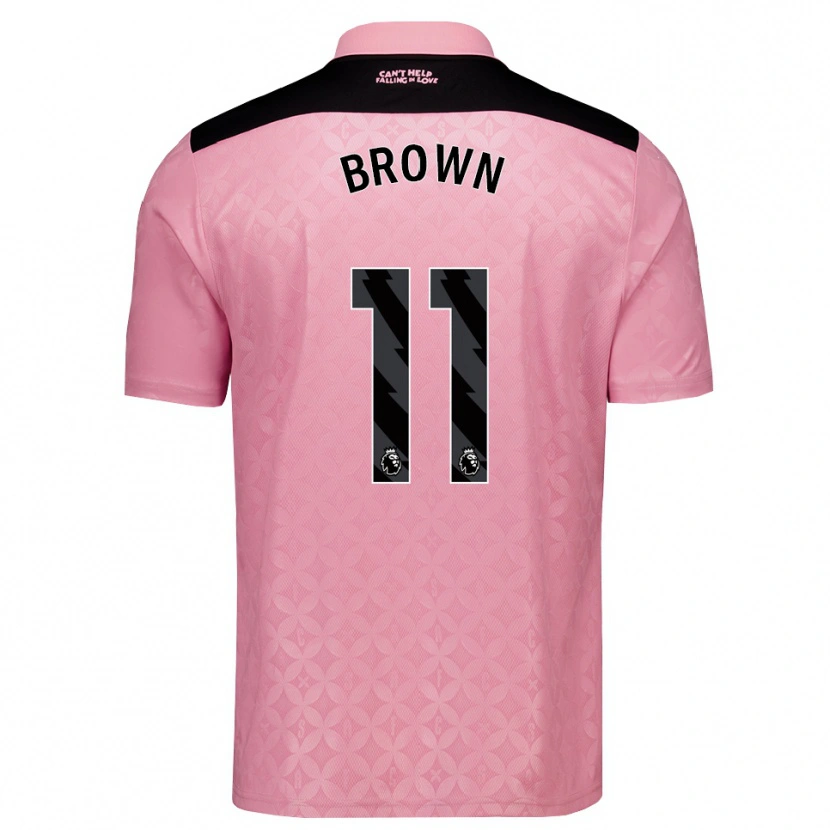 Danxen Homme Maillot Jessica Brown #11 Lightpink Noir Tenues Extérieur 2026/27 T-Shirt