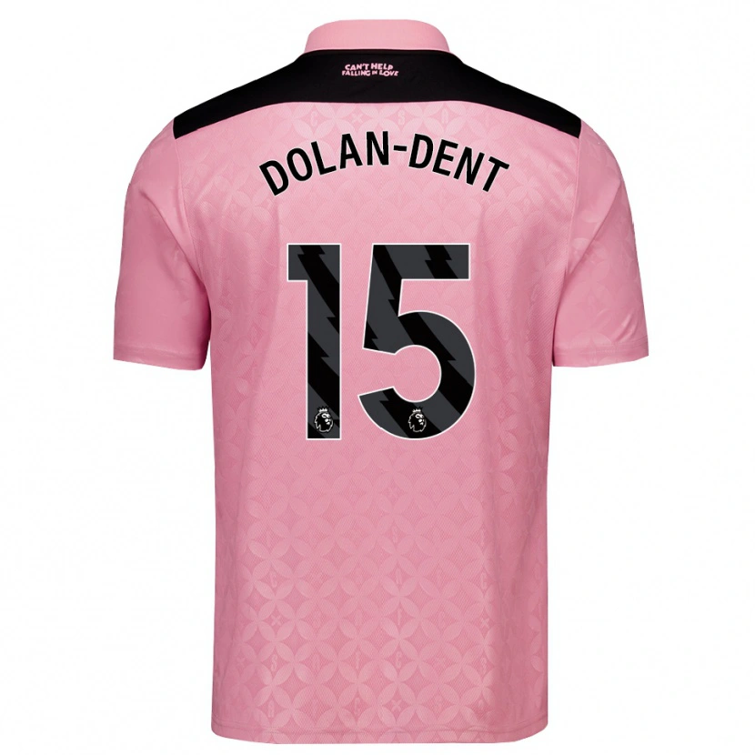 Danxen Homme Maillot Charlie Dolan-Dent #15 Lightpink Noir Tenues Extérieur 2026/27 T-Shirt